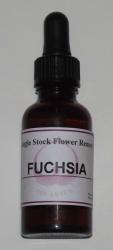 fushia flower essence bottle