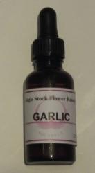 garlic flower essence bottle